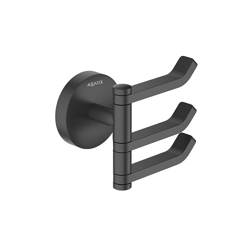 Крючок Aquatek AQ4632MB Бетта тройной, черный матовый - купить в Санкт-Петербурге, цена на Крючок Aquatek AQ4632MB Бетта тройной, черный матовый в интернет-магазине Керамос Крючок Aquatek AQ4632MB Бетта тройной, черный матовый купить недорого в интернет-магазине Керамос