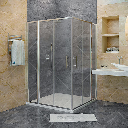 Душевой угол RGW HO-311 030631233-11 Hotel квадратный 130х130х195 см, прозрачное стекло