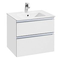 Тумба Roca 857397806 The Gap для раковины 60 см, 2 ящика, белый глянец (аналог 857550806)