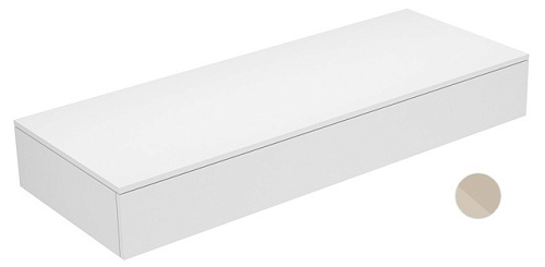 Тумба Keuco 31760740000 Edition 400 боковая 140х53.5 см, белый/стекло глянцевое кашемир купить недорого в интернет-магазине Керамос