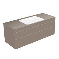 Тумба Keuco 31573140000 Edition 400 под умывальник 140х53.5 см, трюфель/стекло глянцевое трюфель