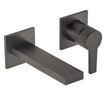 Смеситель Keuco 51116130200 Edition 11 для умывальника однорычажный, хром черный шлифованный Смеситель Keuco 51116130200 Edition 11 для умывальника однорычажный, хром черный шлифованный