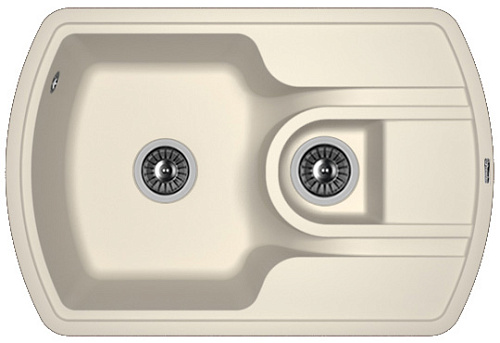 Мойка для кухни Florentina 20.200.D0760.201 Нире 76х51 см, с крылом, жасмин снят с производства
