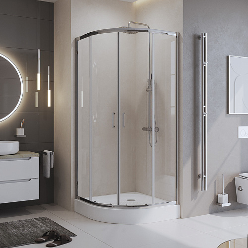 Душевой уголок BelBagno Uno UNO-195-R-2-90-C-Cr Душевой уголок BelBagno Uno UNO-195-R-2-90-C-Cr