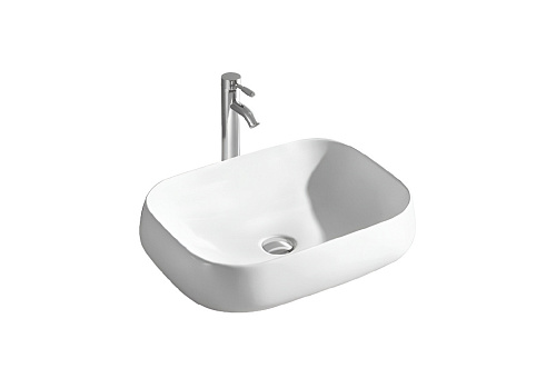 Раковина Aquatek AQ5526-MW для установки на столешницу, 56х42 см, белый матовый