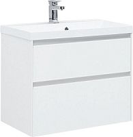 Тумба с раковиной Aquanet 00242524 Гласс, 80х45 см, белая