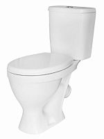 Унитаз-компакт Sanita WC.CC/Format/1-P/WHT.G/S1 Формат Стандарт напольный 36х62 см, с сиденьем, белый S1