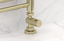 Вентиль Сунержа 020-1401-1234 прямой, (цилиндр) G 1/2" НР х G 3/4" НГ, шампань