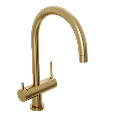 Смеситель для кухни с каналом для питьевой воды ABELSBERG Aera AWF70029BG Смеситель для кухни с каналом для питьевой воды ABELSBERG Aera AWF70029BG