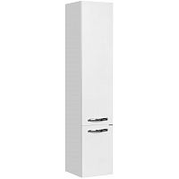 Шкаф - колонна Акватон 1A124403AA010 Ария М, 34х170 см, белый/хром глянец купить недорого в интернет-магазине Керамос
