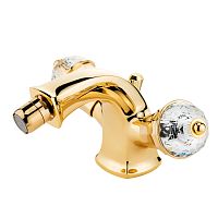 Смеситель Migliore 27324 Korona для биде, ручки Crystal/золото