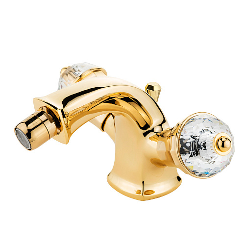 Смеситель Migliore 27324 Korona для биде, ручки Crystal/золото Смеситель Migliore 27324 Korona для биде, ручки Crystal/золото