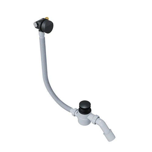 Слив-перелив для ванны Excellent ARIN.3410BL Hover с наполнением, черный Слив-перелив для ванны Excellent ARIN.3410BL Hover с наполнением, черный