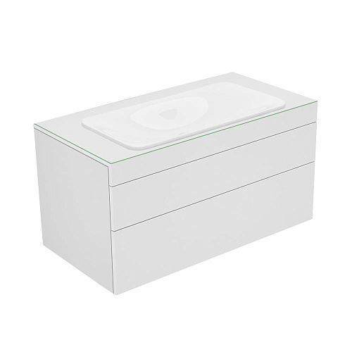 Тумба Keuco 31582270100 Edition 400 под умывальник 105х53.5 см, белый/стекло белое матовое купить недорого в интернет-магазине Керамос Тумба Keuco 31582270100 Edition 400 под умывальник 105х53.5 см, белый/стекло белое матовое купить недорого в интернет-магазине Керамос