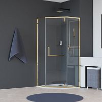 Душевой уголок RGW 350608499-16 Hotel HO-084G, 195 см, профиль золото Душевой уголок RGW 350608499-16 Hotel HO-084G, 195 см, профиль золото