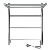 Электрический полотенцесушитель INDIGO LСLE50-40PR LINE с полочкой, серебристый