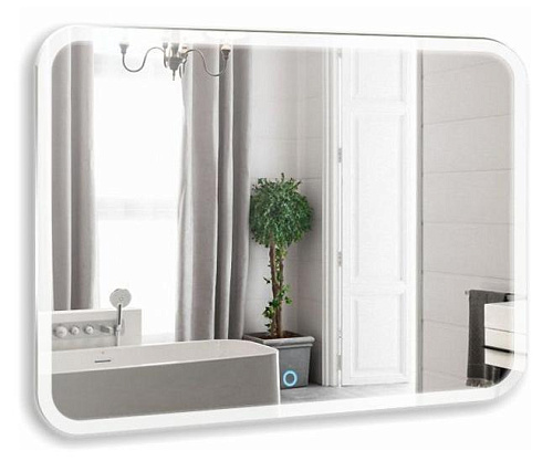 Зеркало Azario ФР-00002225 Стив подвесное, с подсветкой, 120х80 см, белое купить недорого в интернет-магазине Керамос