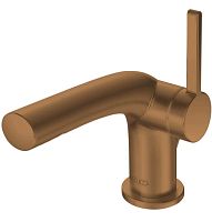 Смеситель Keuco 51504030000 Edition 400 для умывальника однорычажный, излив 8 см, бронза шлифованная