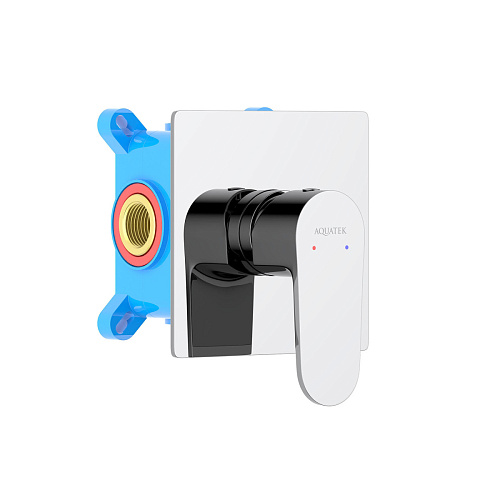 Смеситель Aquatek AQ1266CR Оберон для душа (внешняя и скрытая часть), хром