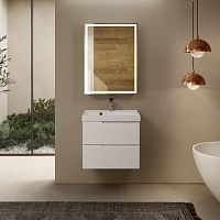 Тумба под раковину, подвесная AQUAme  AQM900360WH