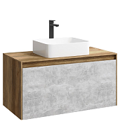 Тумба под раковину Aqwella Mobi MOB0110DB+MOB0710BS