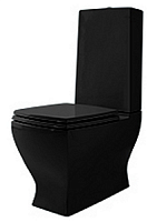 Artceram JZA006 03 73/ JZ08nero/oro  JAZZ Сидение для унитаза черное,золото (микролифт)