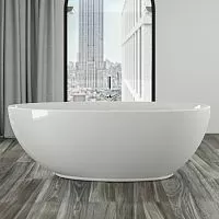 Knief 0100-289-06 Ванна  LOUNGE 185x95x63,5cм, с щелевым переливом , без слива-перелива, цвет белый глянцевый
