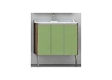 Тумба под раковину Акватон Фабиа М 65 1A1596K1FBAC0 фисташка/дуб инканто, 64х61х44