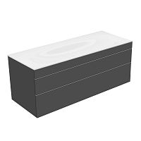 Тумба Keuco 31561390000 Edition 400 под умывальник 140х53.5 см, антрацит/антрацит