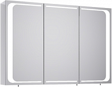 Зеркальный шкаф Aqwella Mil.04.10 Milan 100х70 см, с подсветкой, белый