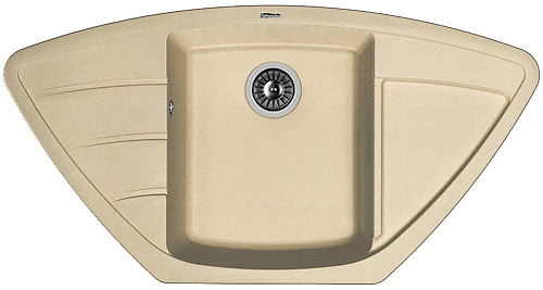 Мойка для кухни Florentina 20.180.D0980.104 Липси 98х51 см, с крылом, бежевая снят с производства