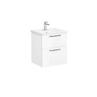 Тумба Vitra 66294 Root с раковиной 60х47 см, подвесная, белая Тумба Vitra 66294 Root с раковиной 60х47 см, подвесная, белая