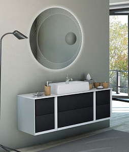 Столешница из искусственного мрамора, Cezares BELLAGIO 50187 Bianco  141х46
