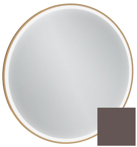 Зеркало Jacob Delafon EB1290-S32 ODEON RIVE GAUCHE, 90 см, с подсветкой, рама светло-коричневый сатин купить недорого в интернет-магазине Керамос