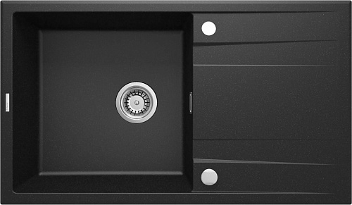 Мойка Deante ZQE_G113 Eridan кухонная гранитная 86x50 см, графит металлик Мойка Deante ZQE_G113 Eridan кухонная гранитная 86x50 см, графит металлик