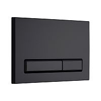 Смывная клавиша KKPol 350/PPC/142-00-07 M08 для инсталляции, черный матовый/черн глянец/черный матовый