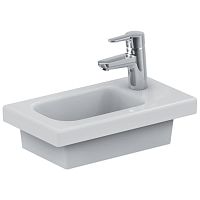 Раковина Ideal Standard E136101 Connect Space накладная 45х25 см, гостевая, правая версия, Euro White (евробелый) Раковина Ideal Standard E136101 Connect Space накладная 45х25 см, гостевая, правая версия, Euro White (евробелый)