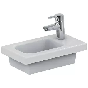 Раковина Ideal Standard E136101 Connect Space накладная 45х25 см, гостевая, правая версия, Euro White (евробелый)