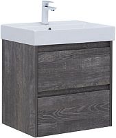 Тумба с раковиной Aquanet 00305233 Nova Lite, 61х46 см, темное дерево