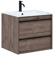 Тумба с раковиной Aquanet 00271944 Lino, 60х50 см, темное дерево