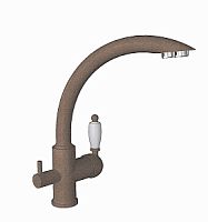 Смеситель Florentina 333.25H.2113.105 Шале FL для кухни, коричневый