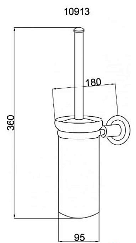 Ершик для унитаза Boheme Murano Gold 10913-GR-G Ершик для унитаза Boheme Murano Gold 10913-GR-G