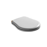 Сиденье для унитаза Kerasan Retro 1087 01 микролифт, цвет белый, петли золото