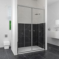 Душевая дверь RGW CL-10 04091014-11 Classik раздвижная 140х185 см, прозрачное стекло