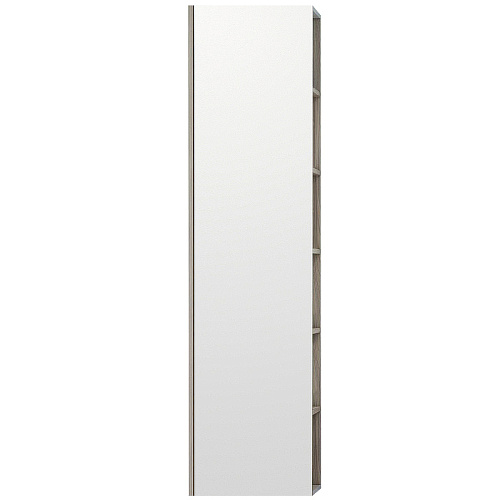 Шкаф - колонна Акватон 1A253403SDB20 Сканди с зеркалом, 40х160 см, белый,дуб верона купить недорого в интернет-магазине Керамос