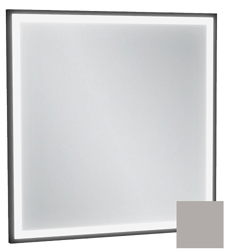 Зеркало Jacob Delafon EB1433-S21 Allure & Silhouette, 60 х 60 см, с подсветкой, рама серый титан сатин купить недорого в интернет-магазине Керамос