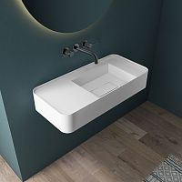 Смеситель Vincea VBFW-4G1GM Groove для раковины, встраиваемый, вороненая сталь