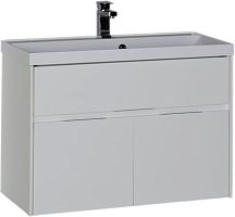 Тумба под раковину Aquanet 00179449 Латина напольная, 89х45 см, белая