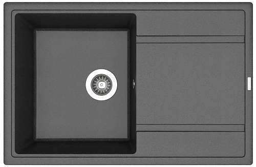 Мойка для кухни Florentina 20.270.C0780.302 Липси 78х51 см, с крылом, антрацит снят с производства