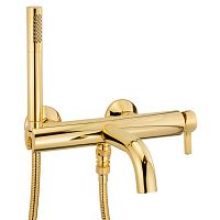 Смеситель Migliore 28178 Sirius для ванны монокомандный, внешний, с ручным душем, золото